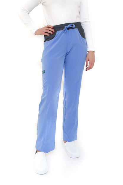 Conjunto SET Filipina y Pantalón EV-02 Muñin REPELENTE A FLUIDOS-Color FRANCIA/PEWTER Dama-Ana Isabel Uniformes