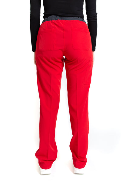 Pantalón Pant EV-120 REPELENTE A FLUIDOS-Color ROJO/PEWTER Dama-Ana Isabel Uniformes