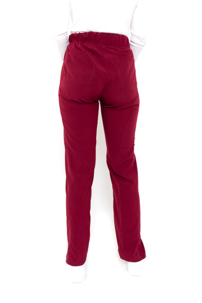 Pantalón Pant EV-120 REPELENTE A FLUIDOS-Color VINO Dama-Ana Isabel Uniformes