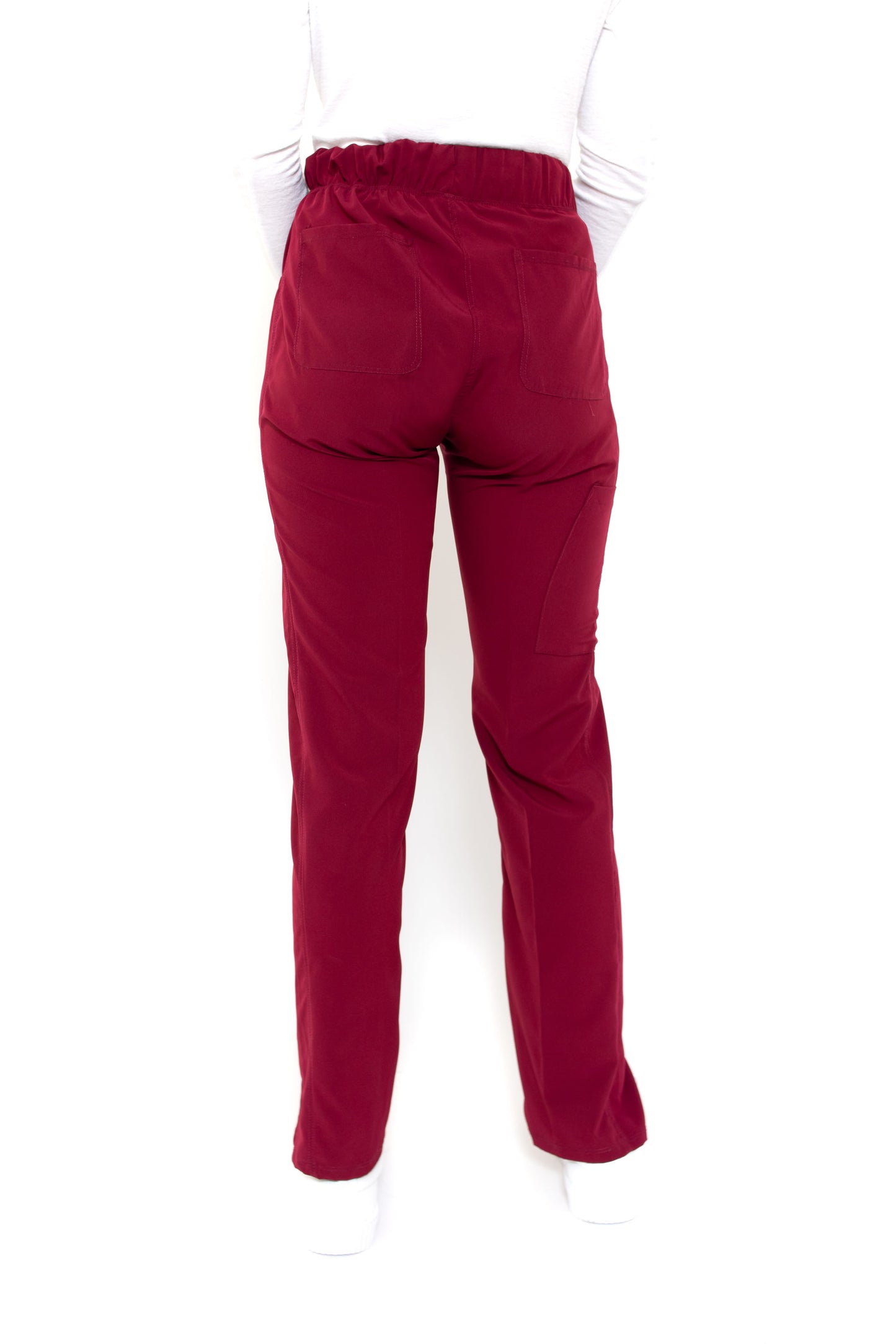 Conjunto SET Filipina y Pantalón EV-02 Muñin REPELENTE A FLUIDOS-Color VINO Dama-Ana Isabel Uniformes
