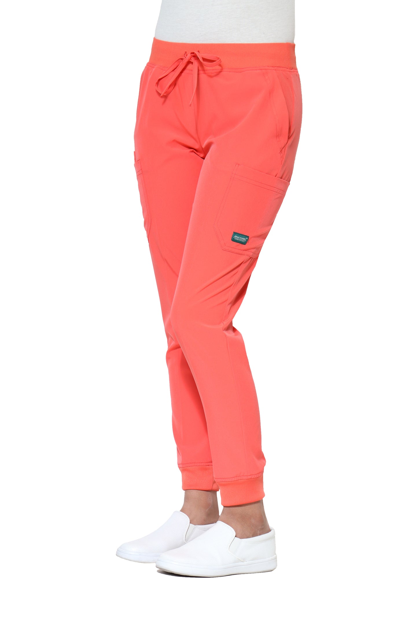 Conjunto SET Filipina y Pantalón JOGGER EV-30 Paola REPELENTE A FLUIDOS-Color DURAZNO Dama-Ana Isabel Uniformes
