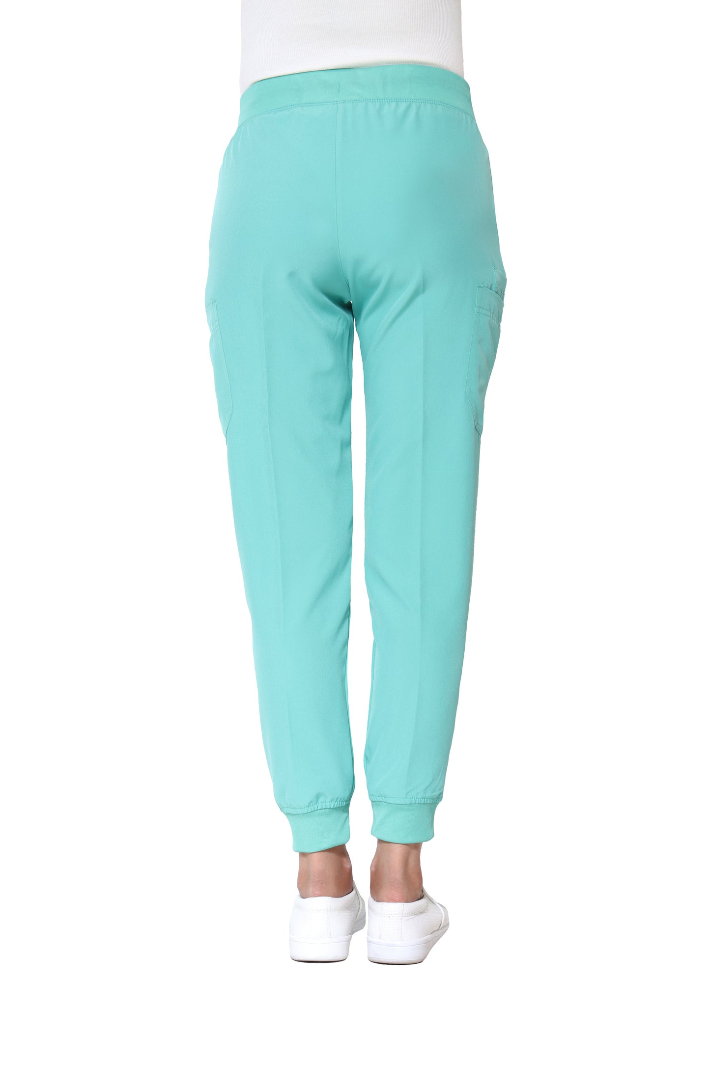 Conjunto SET Filipina y Pantalón JOGGER EV-04 Tatita REPELENTE A FLUIDOS-Color VERDE JADE Dama-Ana Isabel Uniformes
