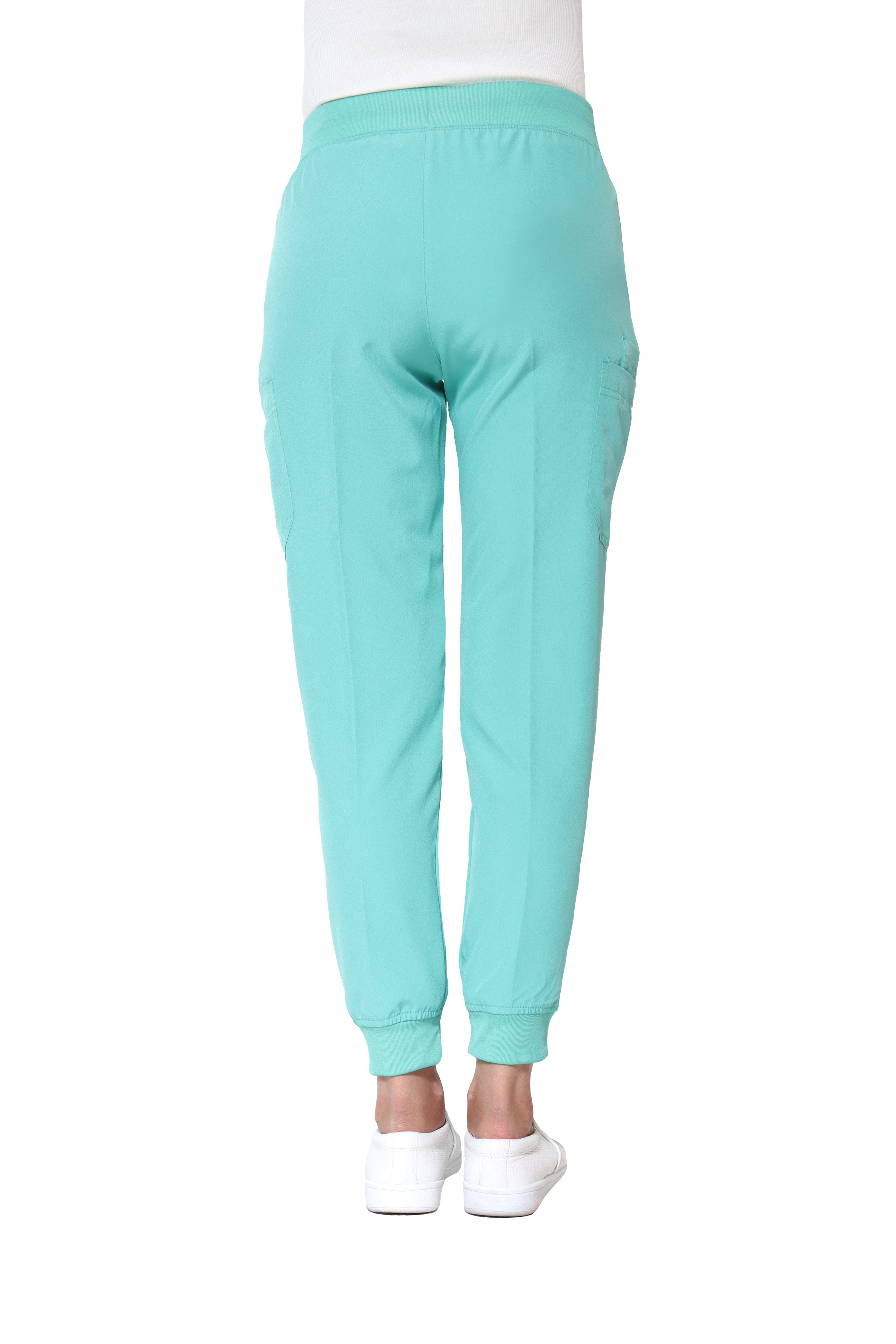 Conjunto SET Filipina y Pantalón JOGGER EV-04 Tatita REPELENTE A FLUIDOS-Color VERDE JADE Dama-Ana Isabel Uniformes