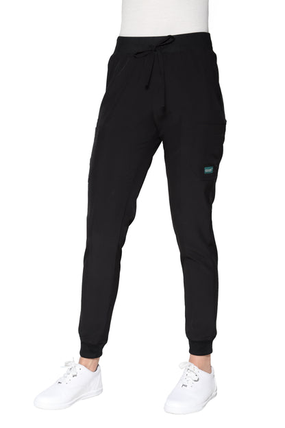 Conjunto SET Filipina y Pantalón JOGGER EV-01 Chicu REPELENTE A FLUIDOS-Color NEGRO Dama-Ana Isabel Uniformes
