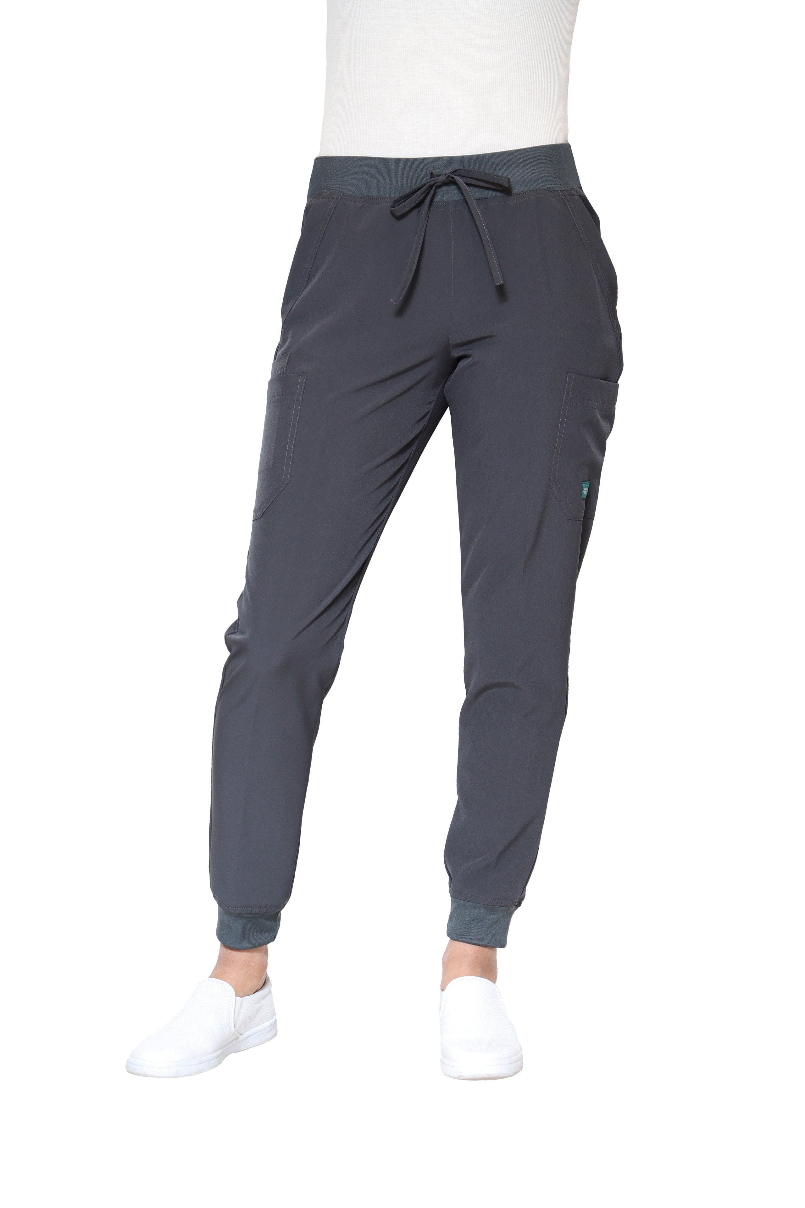 Conjunto SET Filipina y Pantalón JOGGER EV-02 Muñin REPELENTE A FLUIDOS-Color PEWTER Dama-Ana Isabel Uniformes