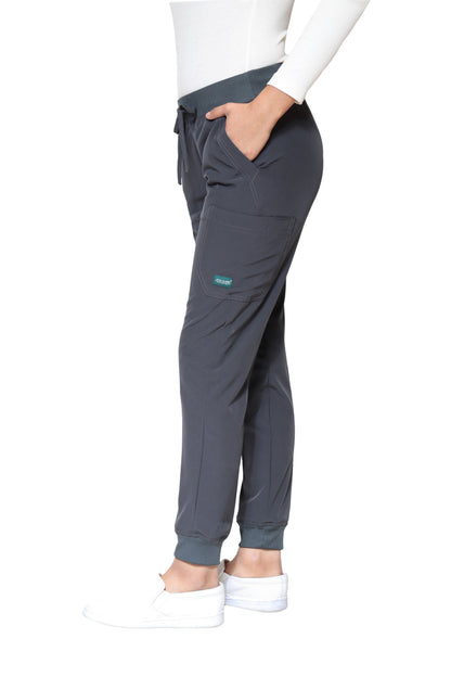 Conjunto SET Filipina y Pantalón JOGGER EV-02 Muñin REPELENTE A FLUIDOS-Color PEWTER Dama-Ana Isabel Uniformes