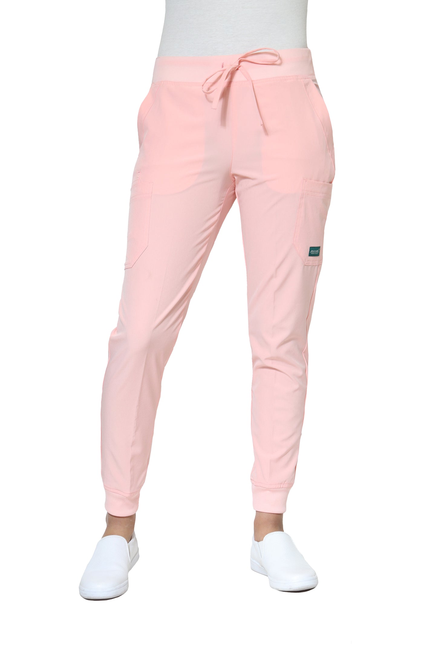 Conjunto SET Filipina y Pantalón JOGGER EV-04 Tatita REPELENTE A FLUIDOS-Color ROSA PASTEL Dama-Ana Isabel Uniformes