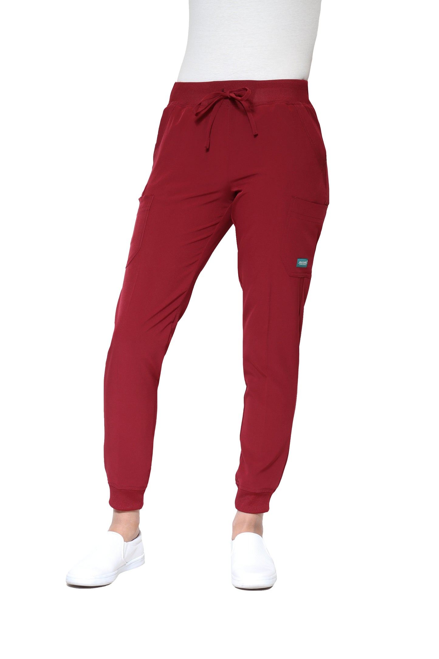 Conjunto SET Filipina MANGA LARGA y Pantalón JOGGER EV-16 Tatita REPELENTE A FLUIDOS-Color VINO Dama-Ana Isabel Uniformes