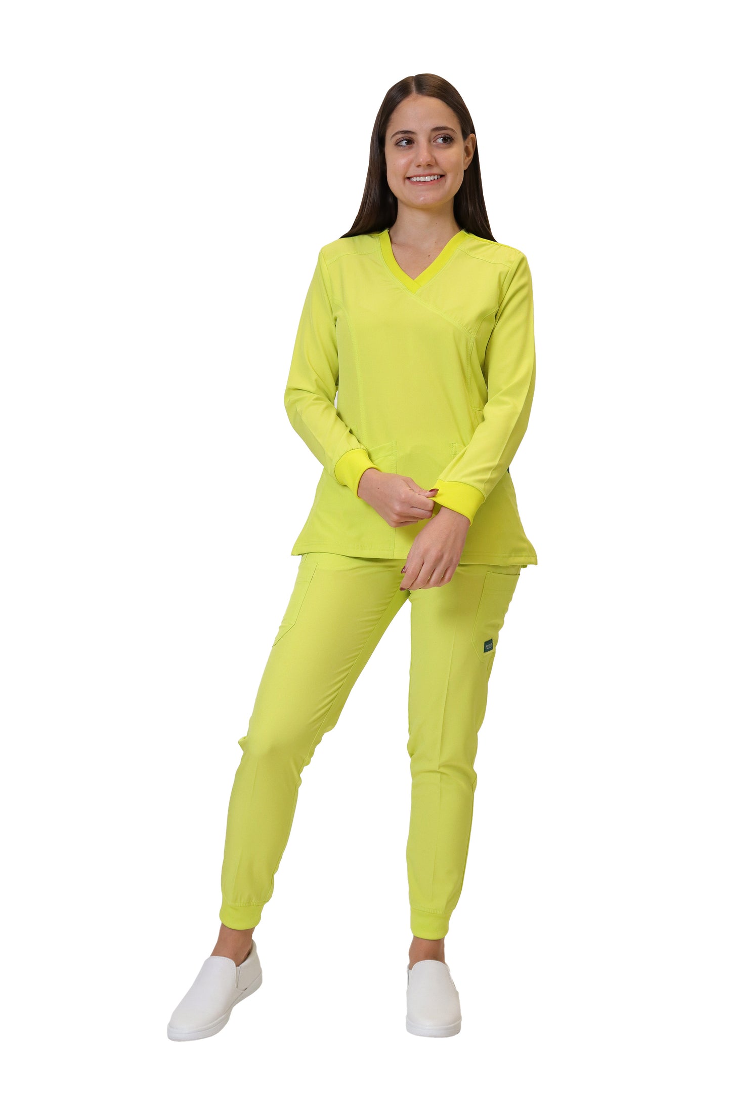 CONJUNTOS COLOR LIMA CON PANT JOGGER DAMA EV-01-02-03-04-16-18-20