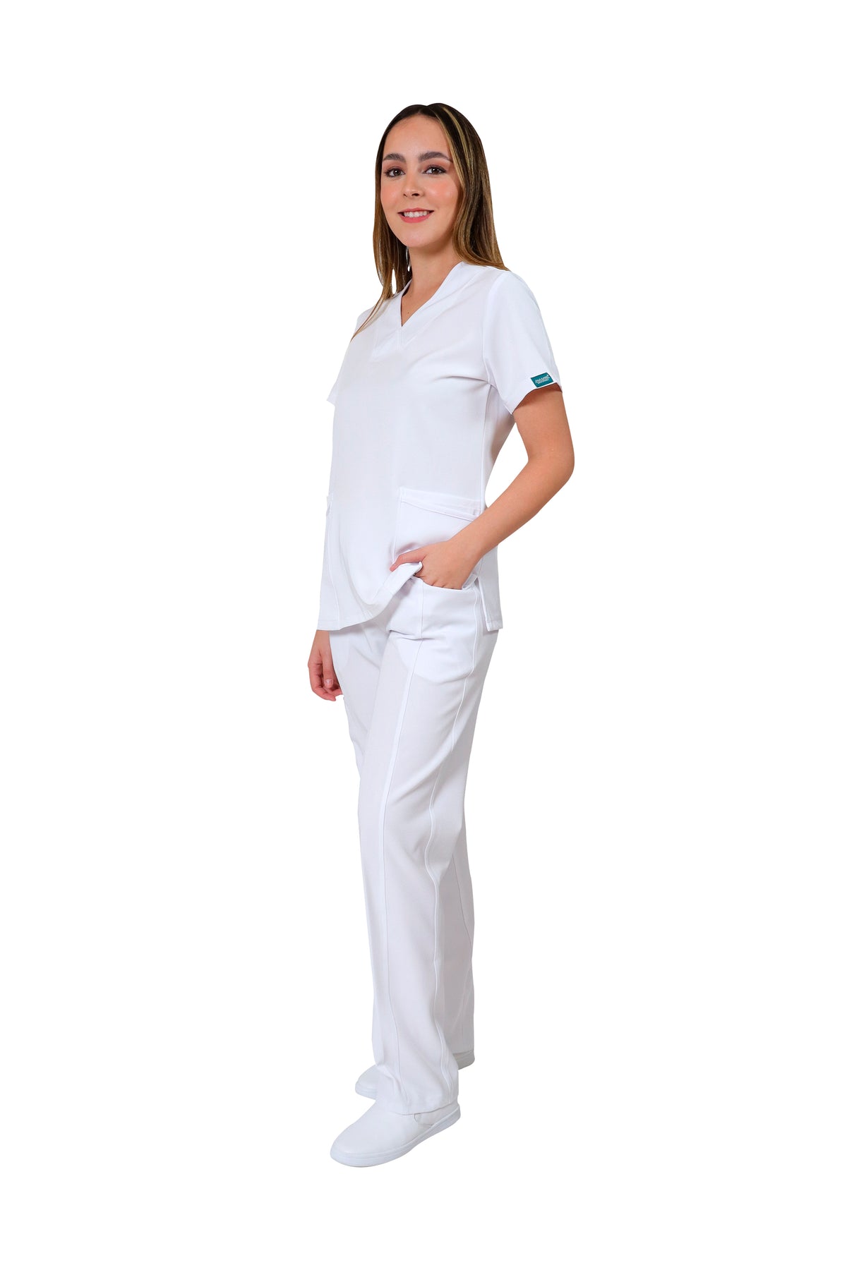 KIT Estudiantes - Bata Doble Stretch Repelente a Fluidos y Conjunto Quirúrgico Repelente con Pant Recto