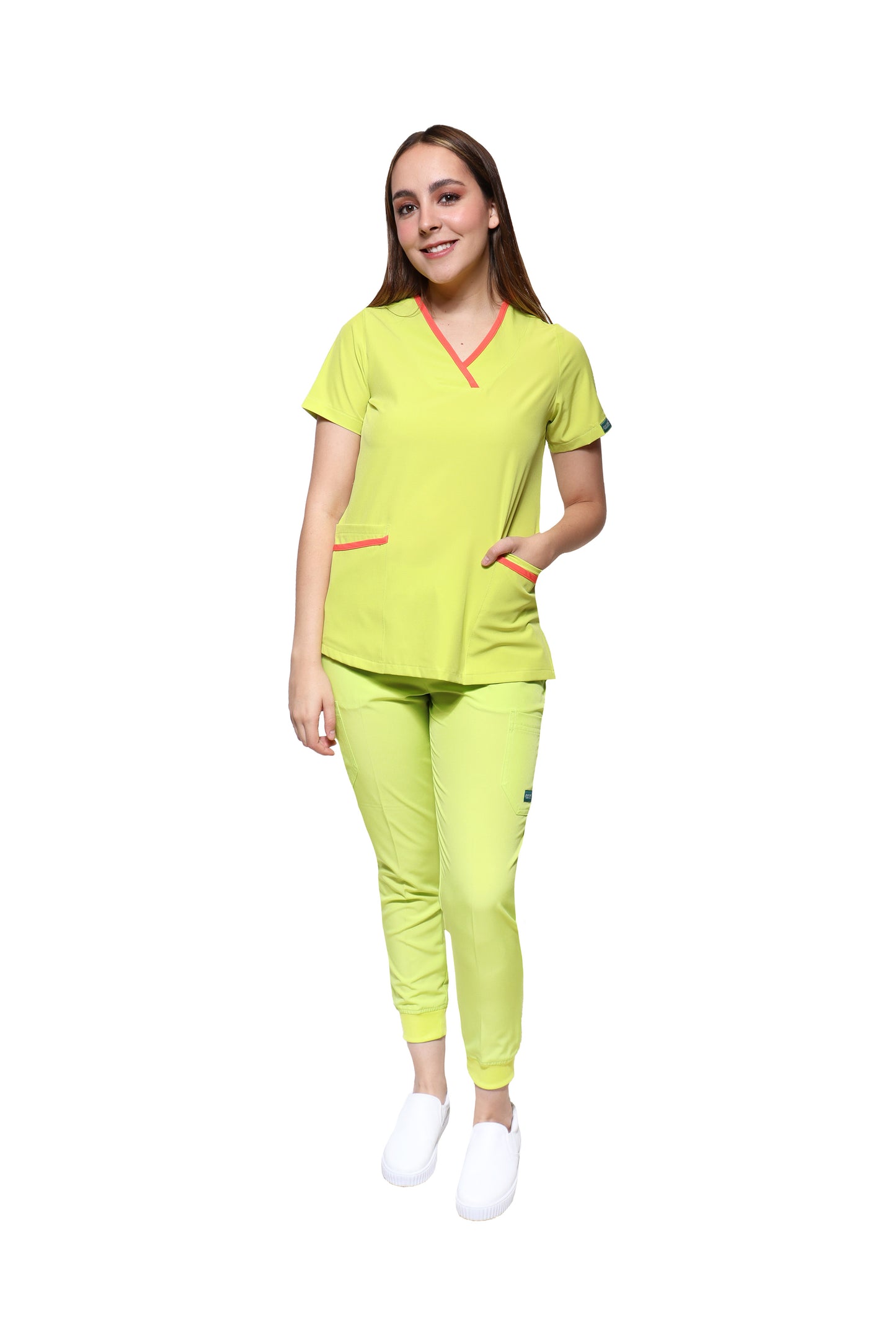 CONJUNTOS COLOR LIMA CON PANT JOGGER DAMA EV-01-02-03-04-16-18-20