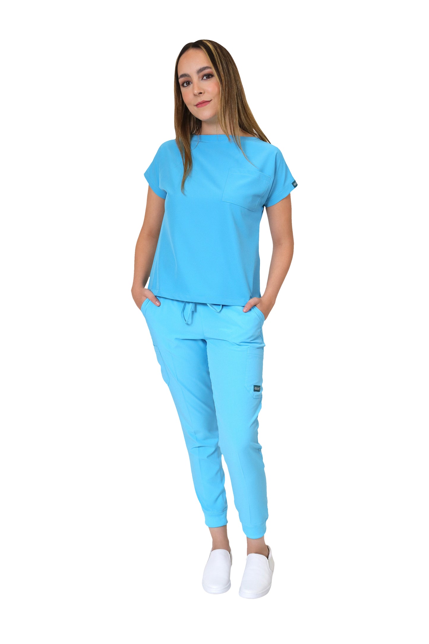 CONJUNTOS COLOR AQUA CON PANT JOGGER DAMA EV-01-02-03-04-18-20