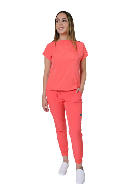 CONJUNTOS CON PANT JOGGER COLOR DURAZNO DAMA EV-02-16-18-20-30