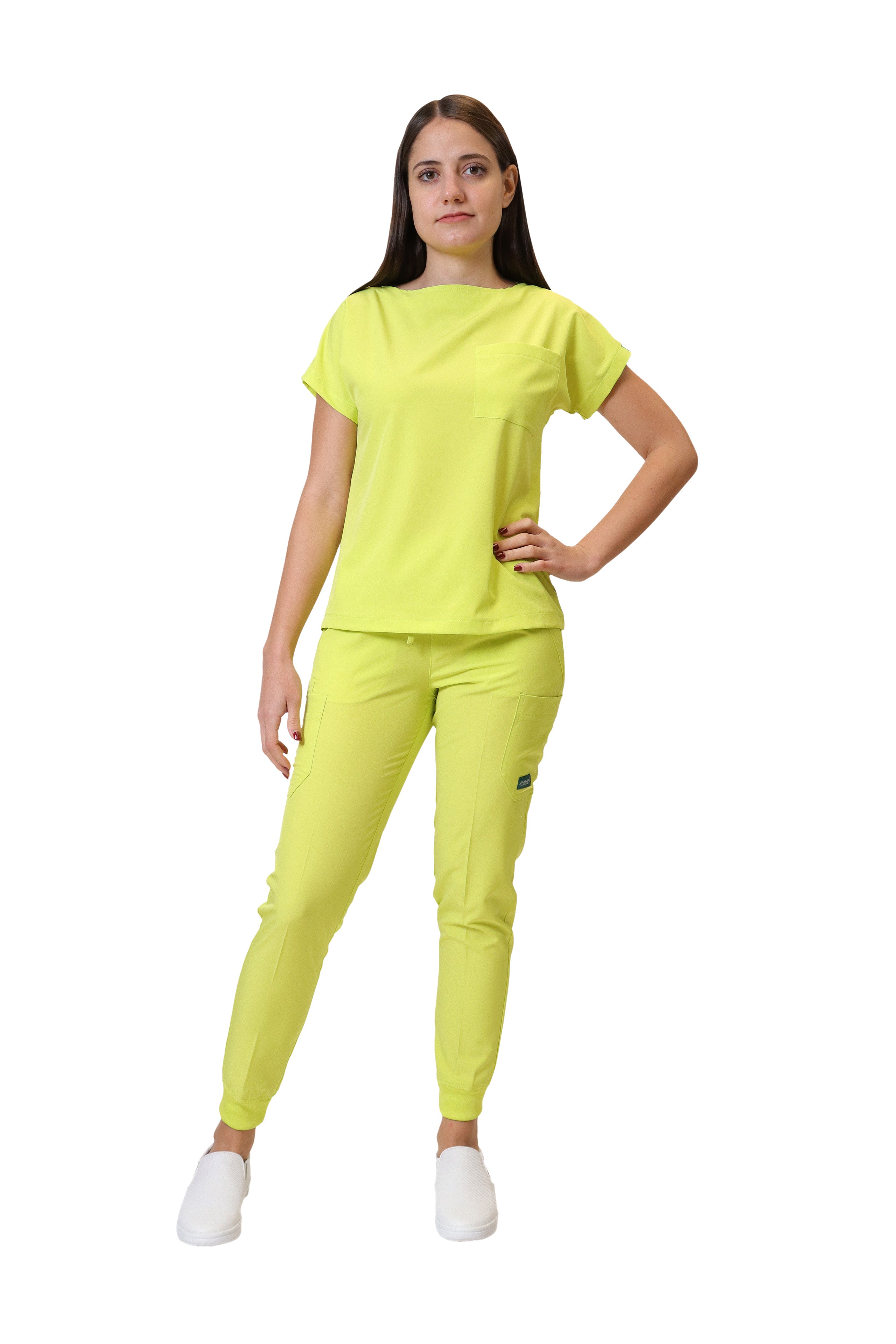 CONJUNTOS COLOR LIMA CON PANT JOGGER DAMA EV-01-02-03-04-16-18-20