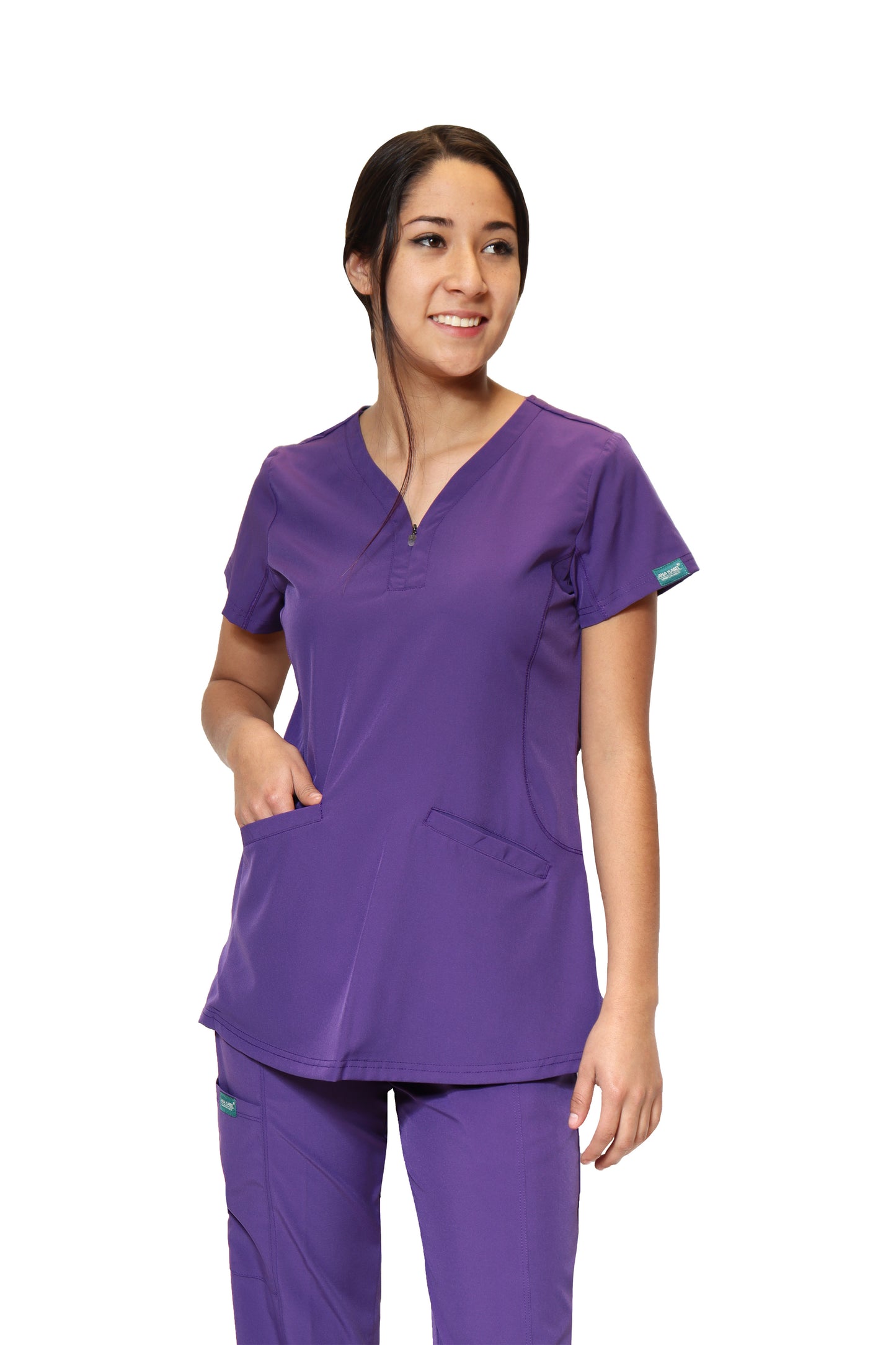 Filipina Top EV-30 Paola REPELENTE A FLUIDOS-Color UVA Dama-Ana Isabel Uniformes