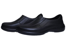 Cargar imagen en el visor de la galería, Calzado HA-6321-Zapato de Caballero ZUECO tipo MOCASIN -Color Blanco y Negro- Hassan Uniformes
