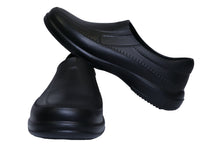 Cargar imagen en el visor de la galería, Calzado HA-6321-Zapato de Caballero ZUECO tipo MOCASIN -Color Blanco y Negro- Hassan Uniformes
