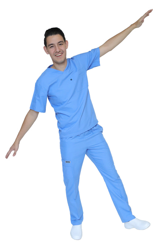 Conjunto SET Filipina y Pantalón HA-25 -Color FRANCIA- HOMBRE-HASSAN Uniformes