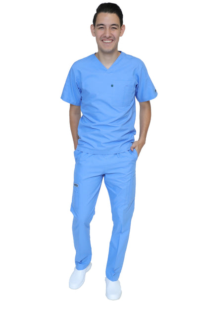 Conjunto SET Filipina y Pantalón HA-25 -Color FRANCIA- HOMBRE-HASSAN Uniformes