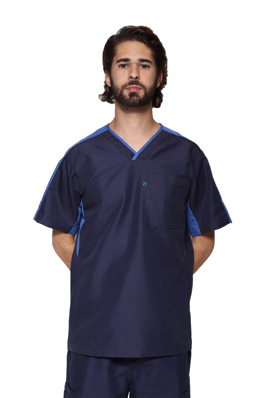 Filipina HA-25T-TELA SPORT-Color MARINO/REY-HOMBRE-HASSAN Uniformes