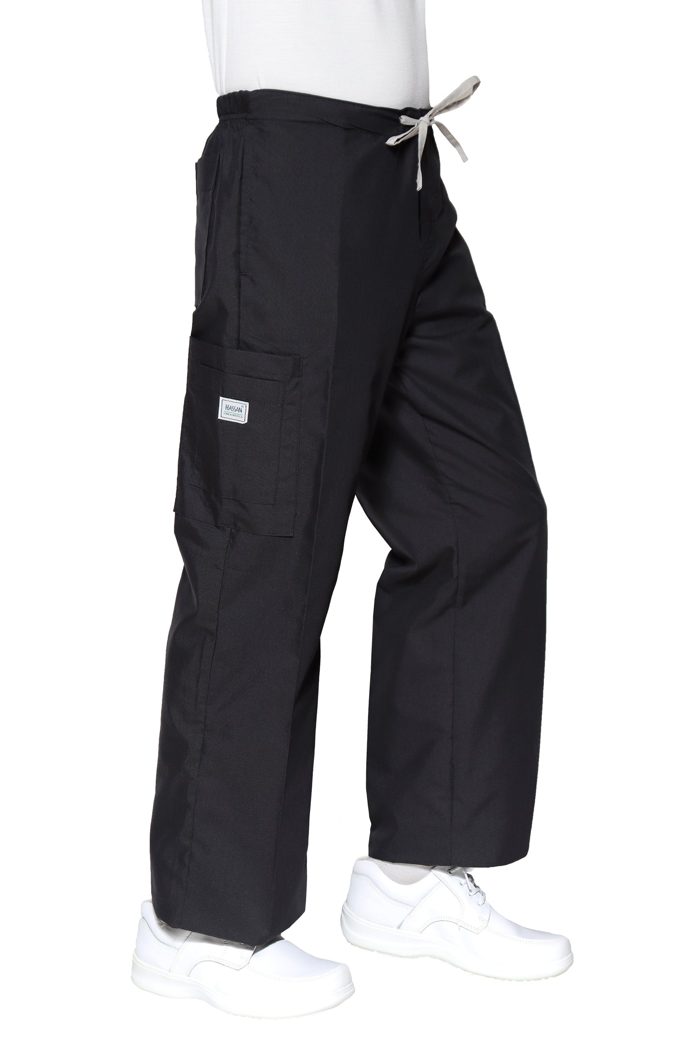 Conjunto SET Filipina y Pantalón HA-25 -Color NEGRO/PLATA- HOMBRE-HASSAN Uniformes
