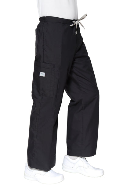 Conjunto SET Filipina y Pantalón HA-25 -Color NEGRO/PLATA- HOMBRE-HASSAN Uniformes