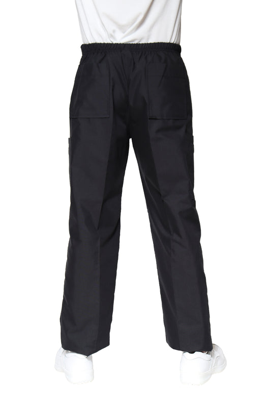Pantalón Pant HA-25P-TELA SPORT-Color NEGRO/PLATA-HOMBRE-HASSAN Uniformes