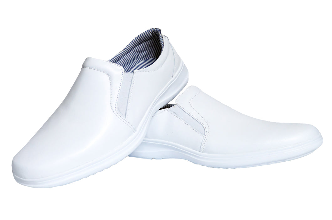 Calzado HA-5007-Zapato de Caballero-Color Blanco- Hassan Uniformes