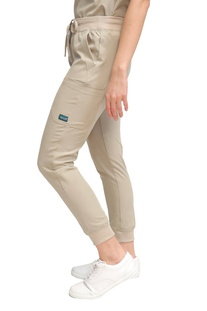 Conjunto SET Filipina y Pantalón JOGGER EV-04 Tatita REPELENTE A FLUIDOS-Color KAKI Dama-Ana Isabel Uniformes