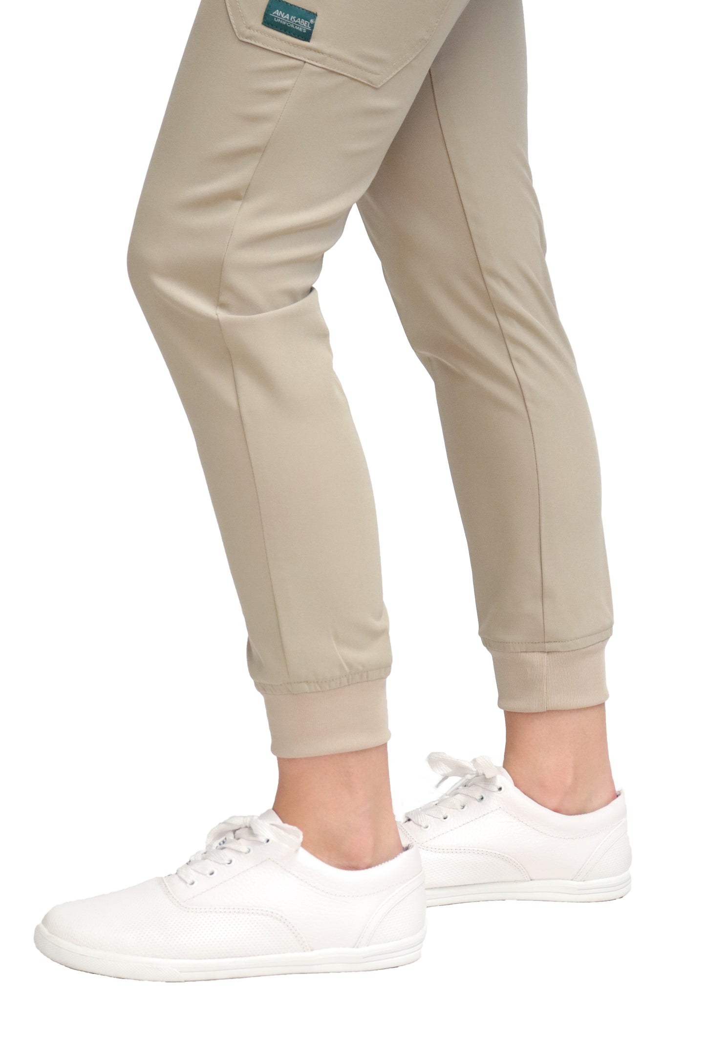 Conjunto SET Filipina y Pantalón JOGGER EV-04 Tatita REPELENTE A FLUIDOS-Color KAKI Dama-Ana Isabel Uniformes