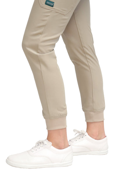 Conjunto SET Filipina y Pantalón JOGGER EV-04 Tatita REPELENTE A FLUIDOS-Color KAKI Dama-Ana Isabel Uniformes