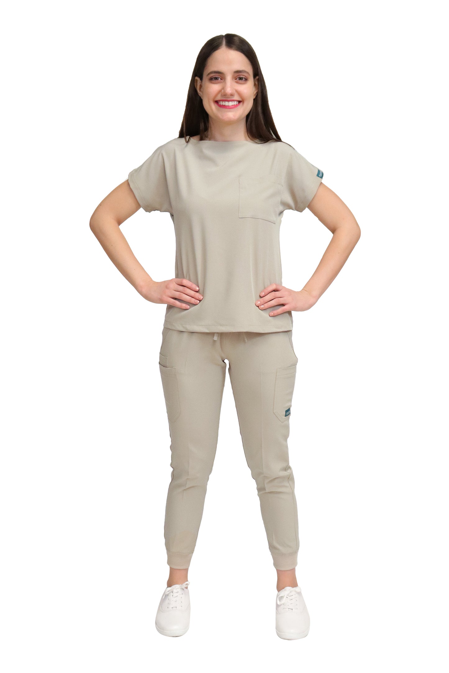 CONJUNTOS COLOR KAKI CON PANT JOGGER DAMA EV-04-20