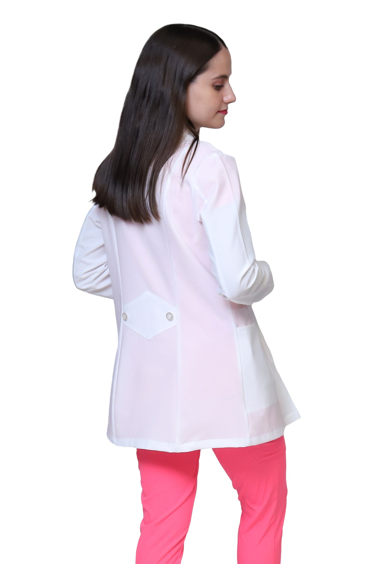 KIT Estudiantes - Bata Doble Stretch Repelente a Fluidos y Conjunto Quirúrgico Repelente con Pant Recto