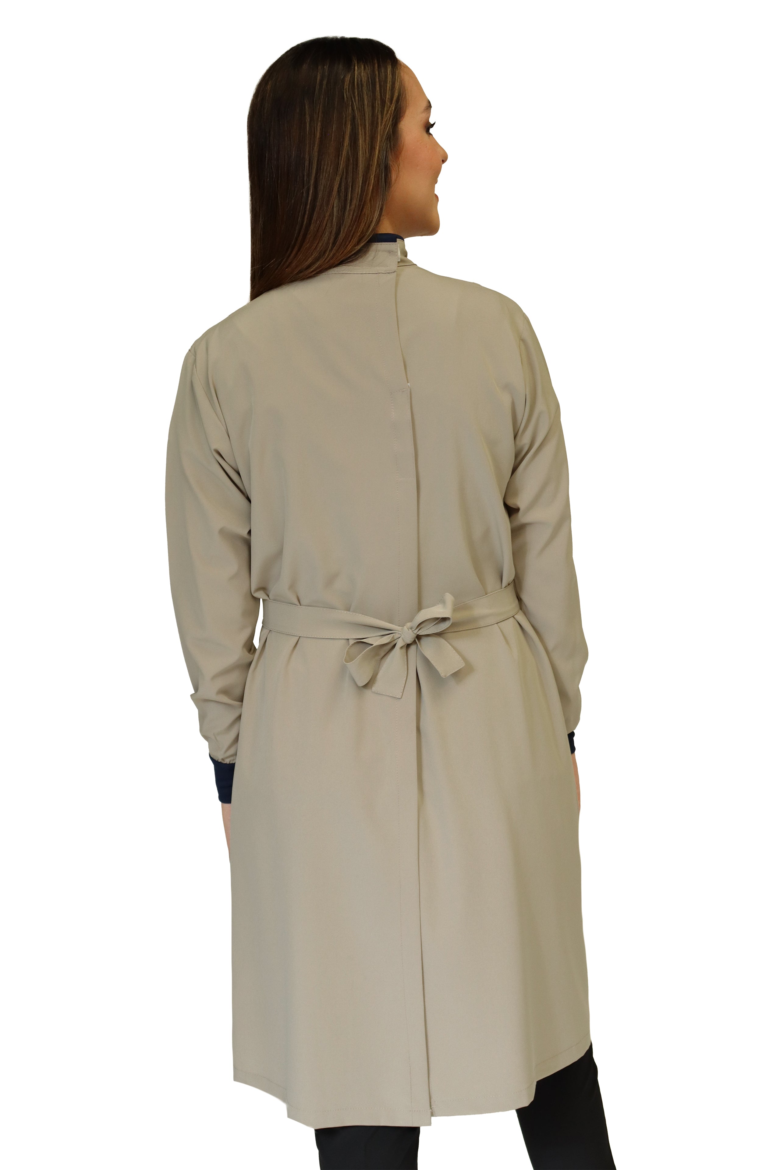 Bata Médica Quirúrgica COAT LINE de DAMA - DOBLE STRETCH con REPELENTE A FLUIDOS para Dama - EV-26-COATLINE DAMA