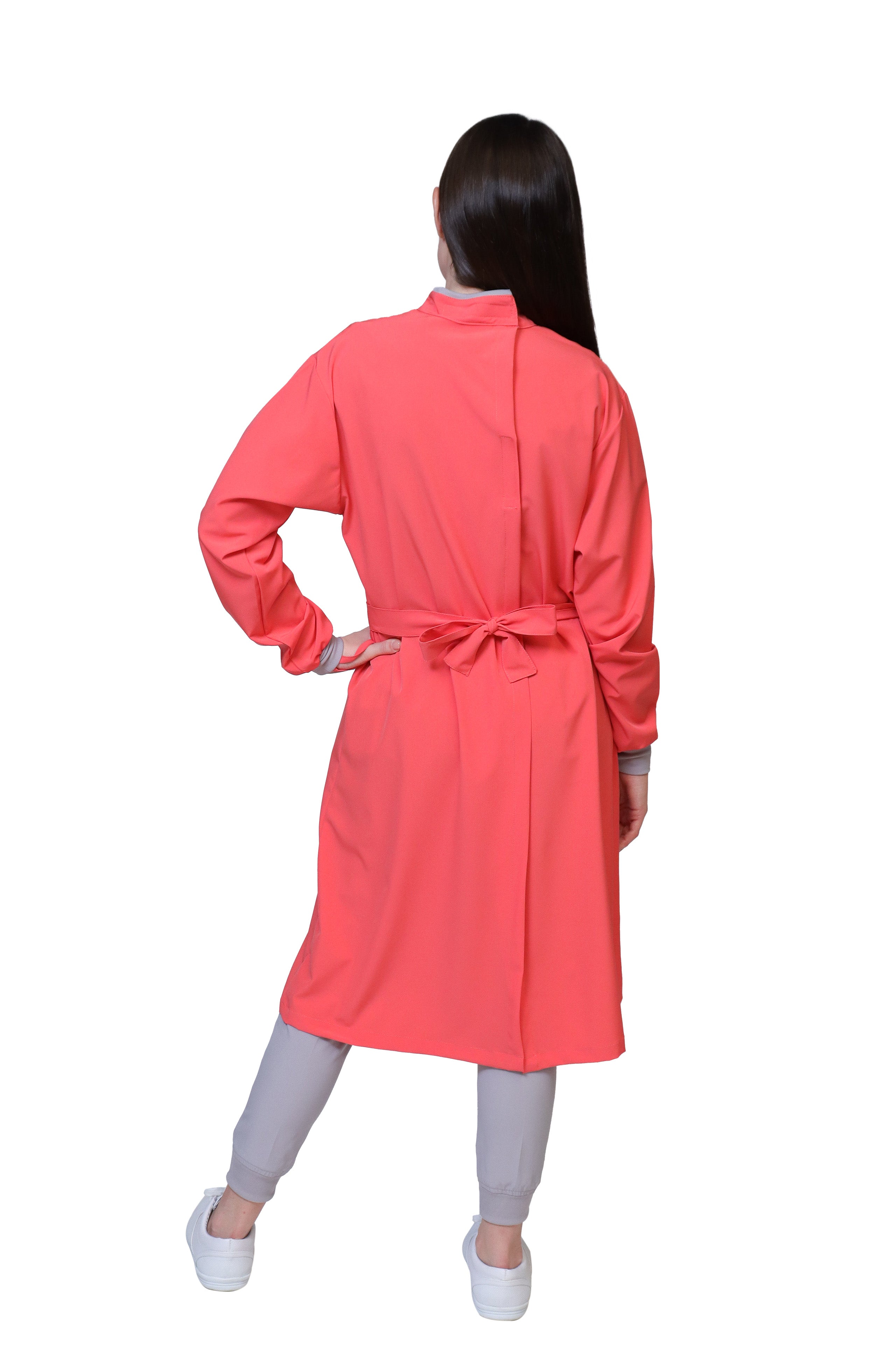 Bata Médica Quirúrgica COAT LINE de DAMA - DOBLE STRETCH con REPELENTE A FLUIDOS para Dama - EV-26-COATLINE DAMA