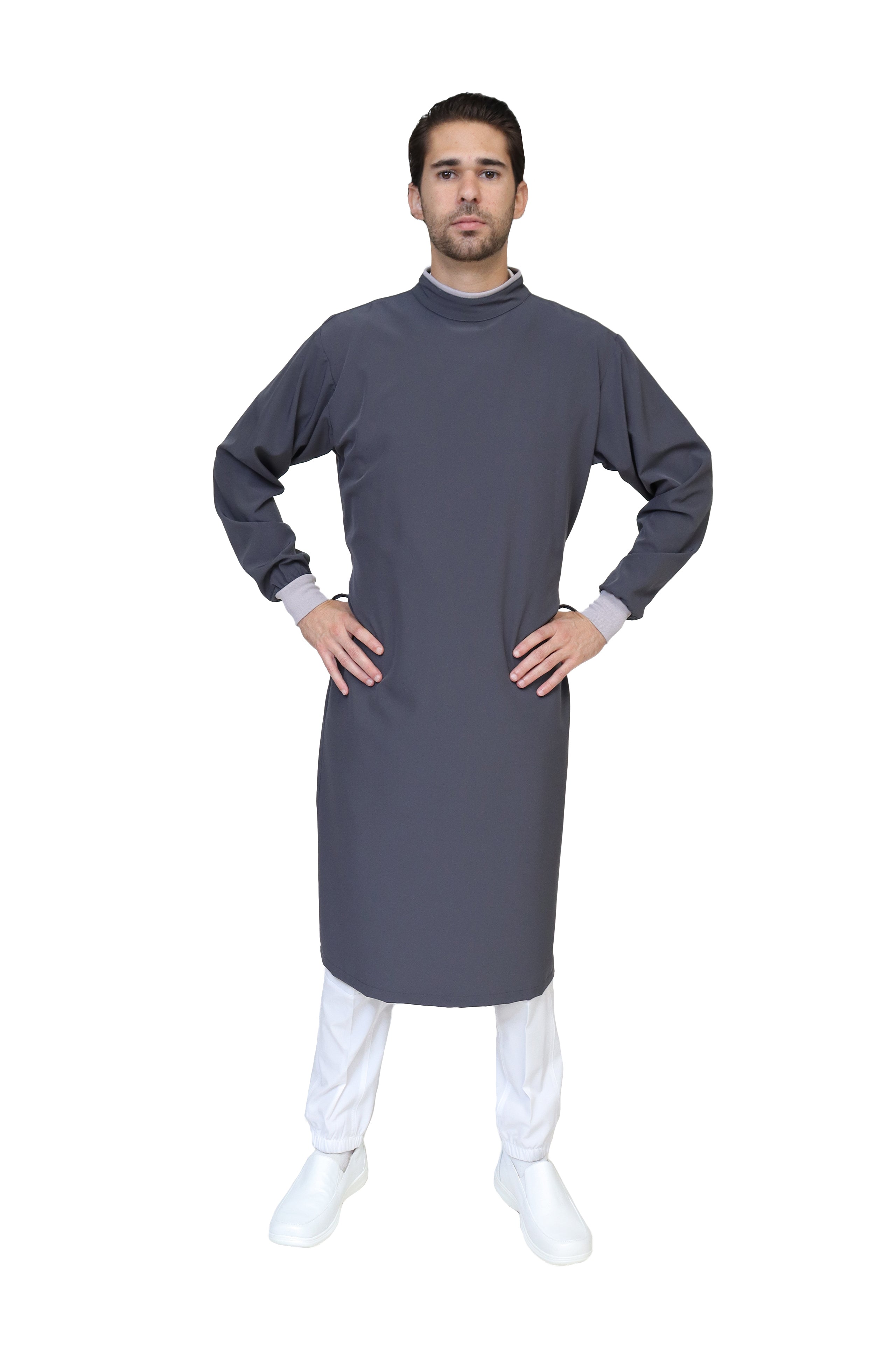 Bata Médica Quirúrgica COAT LINE de HOMBRE - DOBLE STRETCH con REPELENTE A FLUIDOS para HOMBRE - EA-08-COATLINE HOMBRE