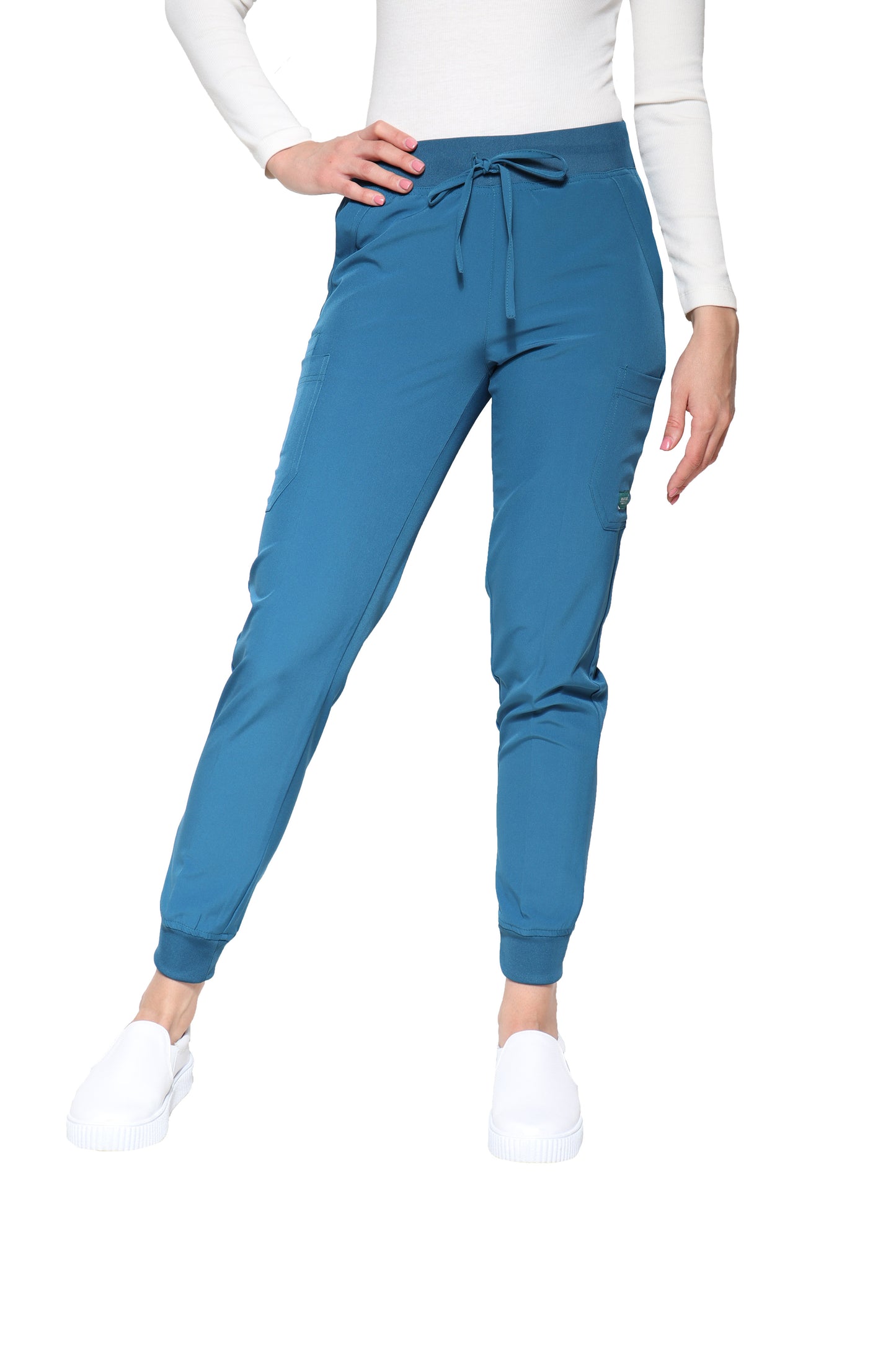 Conjunto SET Filipina y Pantalón JOGGER EV-02 Muñin REPELENTE A FLUIDOS-Color CARIBE Dama-Ana Isabel Uniformes