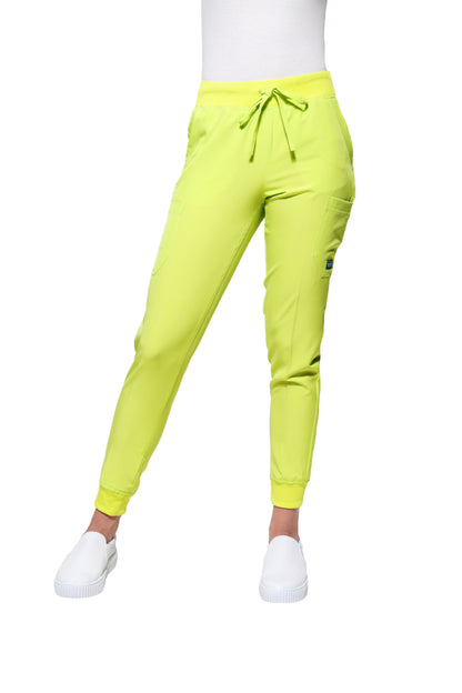 Conjunto SET Filipina y Pantalón JOGGER EV-18 CANDY REPELENTE A FLUIDOS-Color  Durazno/Lima Dama-Ana Isabel Uniformes
