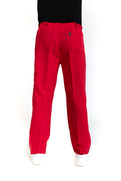 Conjunto SET Filipina MANGA LARGA y Pantalón JP-14 UNISEX-Color ROJO-JUANPA