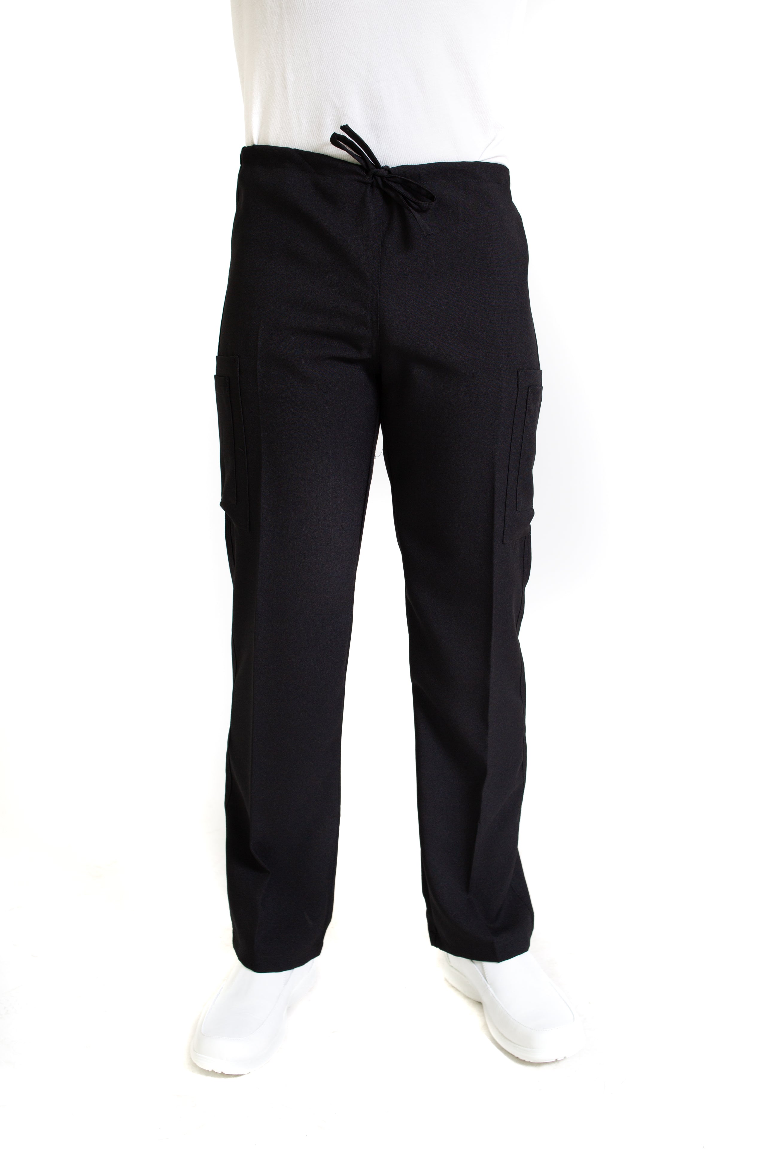 Conjunto SET Filipina MANGA LARGA y Pantalón JP-14 UNISEX-Color NEGRO-JUANPA