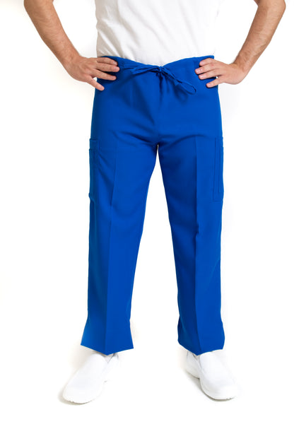 Conjunto SET Filipina MANGA LARGA y Pantalón JP-14 UNISEX-Color AZUL REY-JUANPA