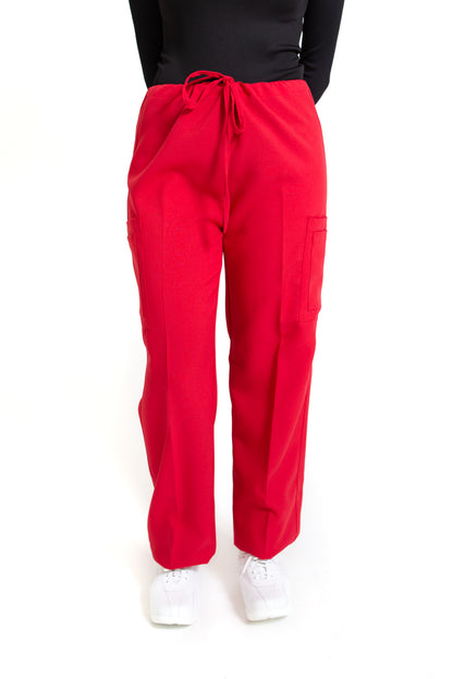 Conjunto SET Filipina MANGA LARGA y Pantalón JP-14 UNISEX-Color ROJO-JUANPA