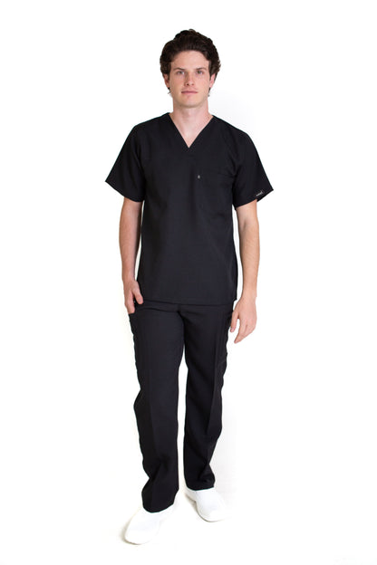 Conjunto SET Filipina y Pantalón JP-13 UNISEX-Color NEGRO-JUANPA
