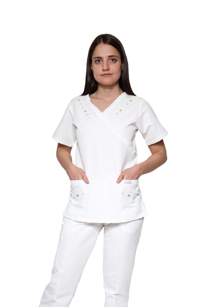 Filipinas Tops KA-64-63-58-57-56-55-45 - Blanco - KAREN MEDICAL FASHION