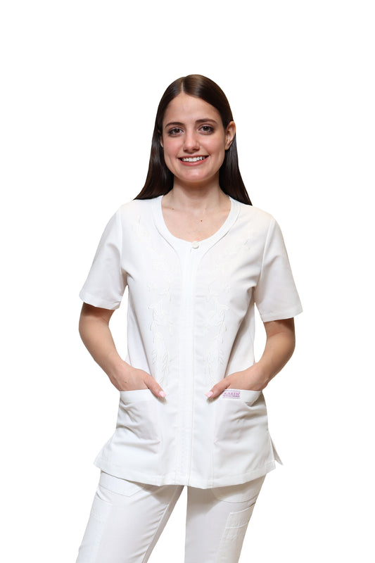 Filipinas Tops KA-80-79-78-77-70-68-67-66-65 - Blanco - KAREN MEDICAL FASHION