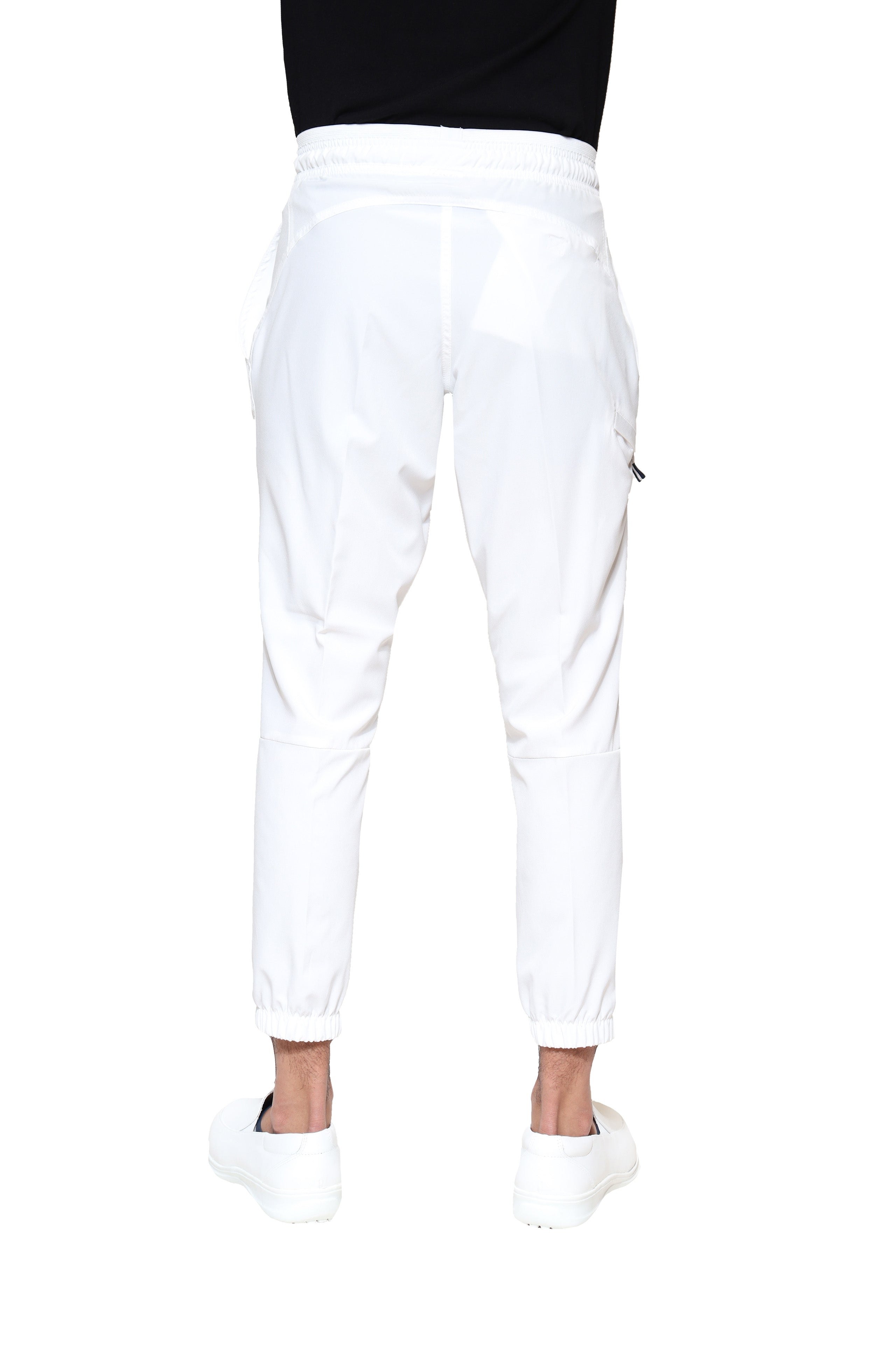 Conjunto SET Filipina MANGA LARGA y Pantalón JOGGER EA-03 REPELENTE A FLUIDOS-Color BLANCO HOMBRE-HASSAN Uniformes