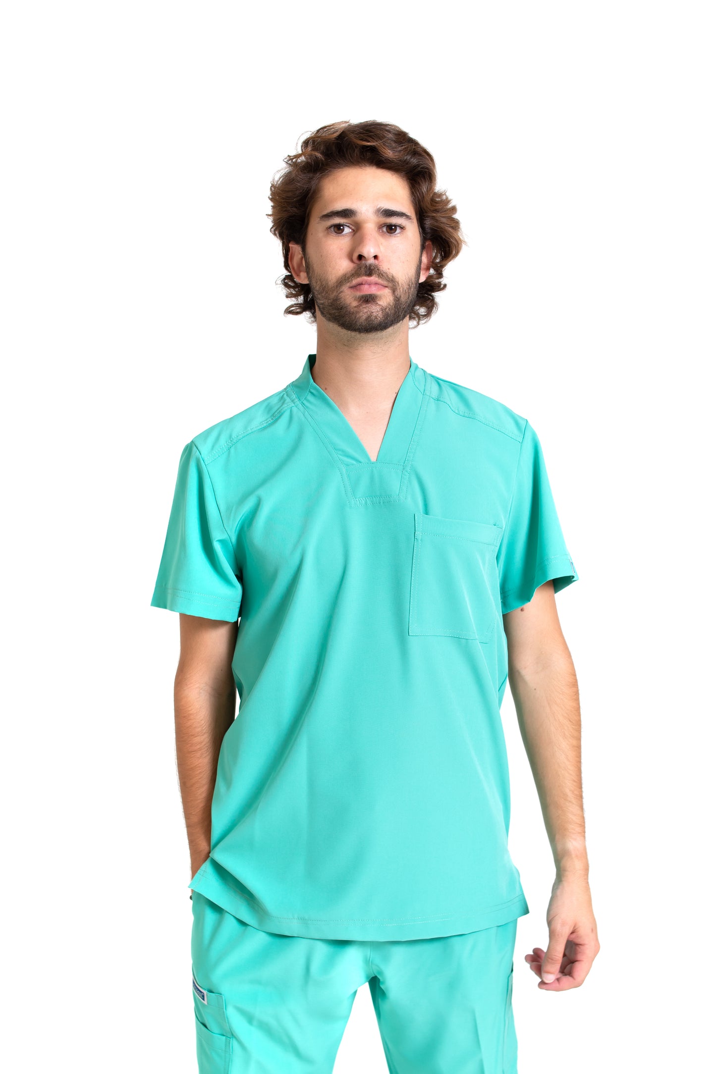 Filipina EA-02 REPELENTE A FLUIDOS-Color JADE HOMBRE-HASSAN Uniformes