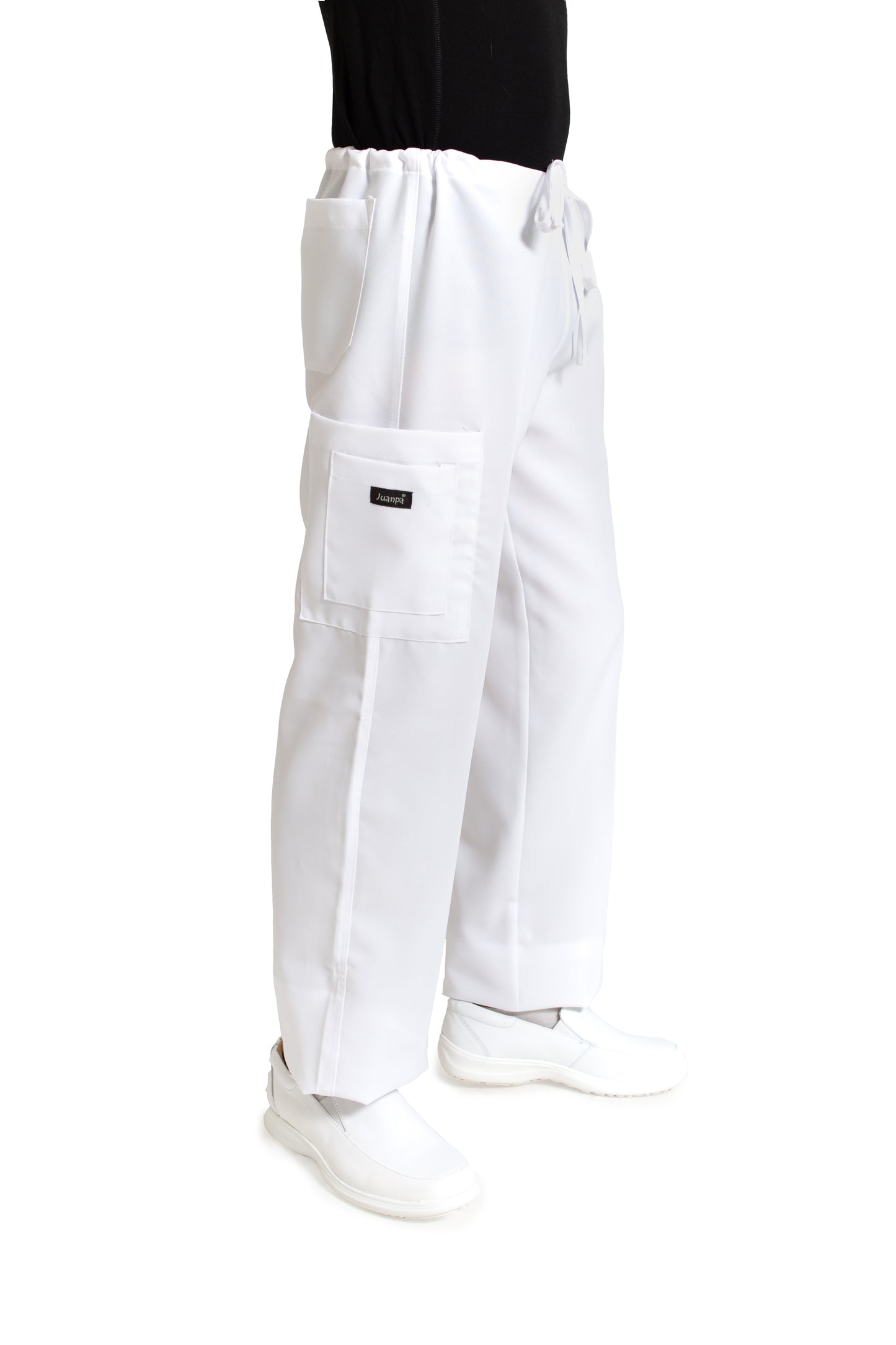 Conjunto SET Filipina y Pantalón JP-13 UNISEX-Color BLANCO-JUANPA
