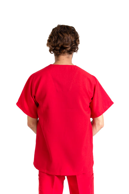 Conjunto SET Filipina y Pantalón JP-13 UNISEX-Color ROJO-JUANPA