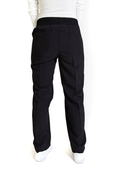 Conjunto SET Filipina y Pantalón EV-30 Paola con Cierre REPELENTE A FLUIDOS-Color Negro Dama-Ana Isabel Uniformes